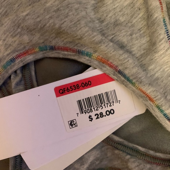 NWT Calvin Klein Cotton Unlined Bralette Sports Bra XS w/Rainbow Band and Logo - Picture 4 of 4